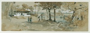 Tempio buddista presso Point de Galle, Wakwalla a Ceylon (Sri Lanka) da Joseph Selleny