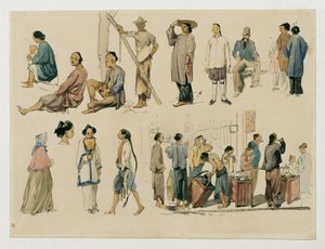 Studi di figure di cinesi