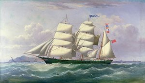 La barquentina Pawnee nel Mare d