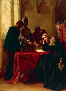 Abdicazione di Maria Stuarda nel Castello di Loch Leven, c. 1850 da Joseph Severn