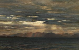 Alba sulla costa nord-occidentale di Skye