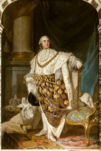 Ritratto del re di Francia Luigi XVI in costume da incoronazione da Joseph Siffred Duplessis