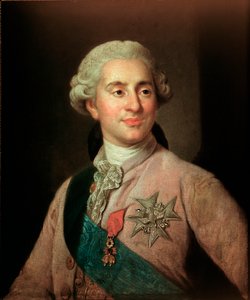 Ritratto del re di Francia Luigi XVI (1754-1793) con le insegne dell