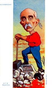 Georges Clemenceau - caricatura di Sirat