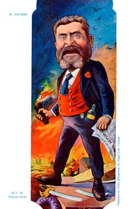 Jean Léon Jaurès - caricatura di Sirat da Joseph Sirat