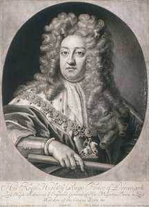 Ritratto ovale di Giorgio, Principe di Danimarca, 1704 da Joseph Smith