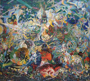Battaglia di luci, Coney Island, Mardi Gras da Joseph Stella