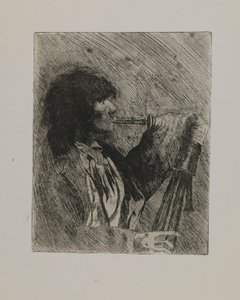 Senza titolo - Uomo con cornamusa da Joseph Stella