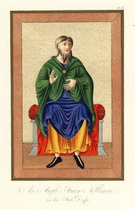 Nobile anglosassone nel suo abito di stato, VIII secolo, 1845