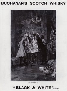 Pubblicità per il whisky scozzese di Buchanan (litografia) da Joseph Swain