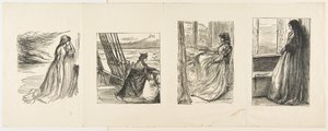 Il fondo di soccorso nel Lancashire, la figlia del maggiore, la mattina prima del massacro di St..., 1862 da Joseph Swain