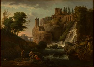 Francese: Les Cascatelles de Tivoli Paesaggio di Tivoli