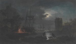 Chiaro di luna, n.d. da Joseph Vernet.
