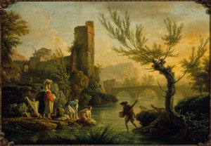 Paesaggio con lavandaie, 1763 da Joseph Vernet