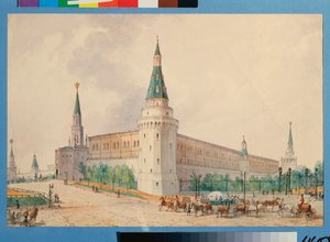 La piazza della Resurrezione e il giardino Alessandro a Mosca (Russia) da Joseph Vivien