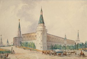 La Piazza della Resurrezione e il Giardino di Alessandro a Mosca da Joseph Vivien