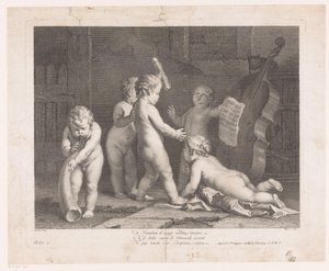 Cinque bambini che suonano da Joseph Wagner