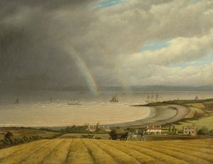 Una vista da Portishead verso il Galles, c.1832