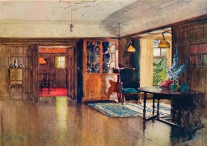 Il frutteto, Harrow: La sala da pranzo, c1880-1903, 1903 da Joseph Walter West
