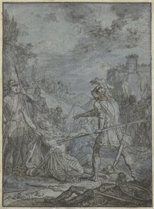 Resa di un comandante militare (Gruppo di illustrazioni simili con cavalieri e cavalieri) da Joseph Werner