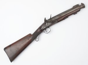 Archibugio con baionetta a molla distribuito ai Volontari Irlandesi, c.1815 da Joseph Wood