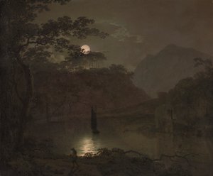 Un Lago al Chiaro di Luna da Joseph Wright of Derby