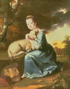 Miss Frances Warren, primi anni 1760 da Joseph Wright of Derby