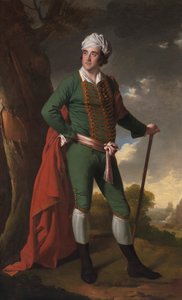 Ritratto di un uomo, conosciuto come il "Capitano indiano" da Joseph Wright of Derby