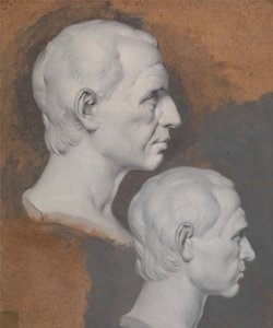 Studi di un busto classico da Joseph Wright of Derby