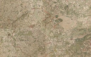 Mappa di Heyst op den Bergh ou Heyst ten Bergh - Heist-op-den-Berg da Joseph de Ferraris