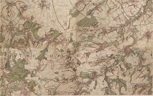 Mappa di Jodoigne da Joseph de Ferraris