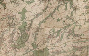 Mappa di Perwez le Marchez - Perwez da Joseph de Ferraris