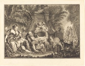 Piaceri di campagna da Joseph de Longueil after Charles Eisen