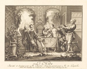 Il mezzogiorno da Joseph de Longueil after Charles Eisen