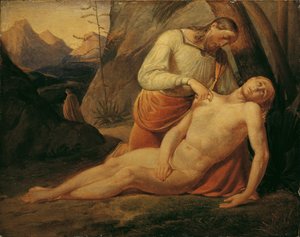 Il buon samaritano da Joseph von Fuhrich