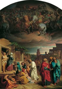 Visione degli abitanti di Gerusalemme prima della conquista della città da parte di Antioco IV Epifane