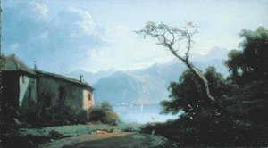 Scena del Lago in Francia da Josephine Bowes