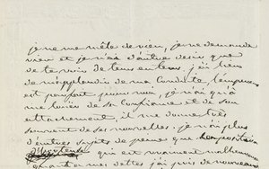 Lettera autografa a Eugene de Beauharnais, Parigi, 2 gennaio 1809 da Josephine de Beauharnais