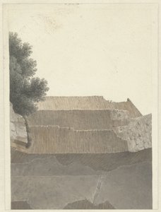 Parte della volta del Tempio di Minerva Medica a Roma (sezione della muratura del Tempio di Minerva Medica a Roma)