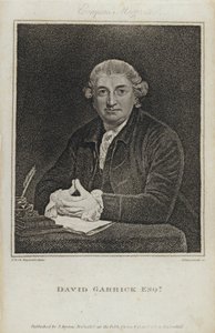 David Garrick, Attore, Drammaturgo e Direttore di Teatro Inglese da Joshua (after) Reynolds