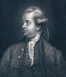 Edward Gibbon (1737-94) (incisione) da Joshua (after) Reynolds