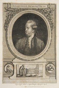 Edward Gibbon, Esq., pub. 1730 (incisione) da Joshua (after) Reynolds