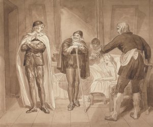 Gil Blas, mentre pratica la medicina sotto il dottor Sangrado, incontra il dottor Cuchillo al capezzale del droghiere da Joshua Cristall