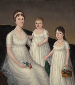 Grace Allison McCurdy, signora Hugh McCurdy e le sue figlie, Mary Jane e Letitia Grace, c. 1806