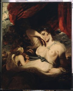 Cupido che scioglie il nastro di Venere da Joshua Reynolds