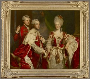 George, 2° conte Harcourt, sua moglie Elizabeth e il fratello William, 1780 da Joshua Reynolds