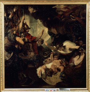 Ercole bambino che strangola i serpenti da Joshua Reynolds
