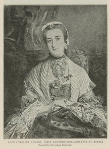 Lady Caroline Lennox, prima baronessa Holland da Joshua Reynolds