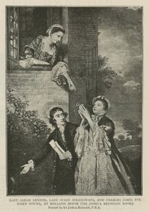 Lady Sarah Lennox, Lady Susan Strangways e Charles James Fox da giovani, a Holland House