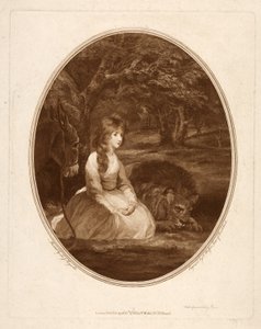 Miss Elizabeth Beauclerc come Una, inciso da Thomas Watson da Joshua after Reynolds